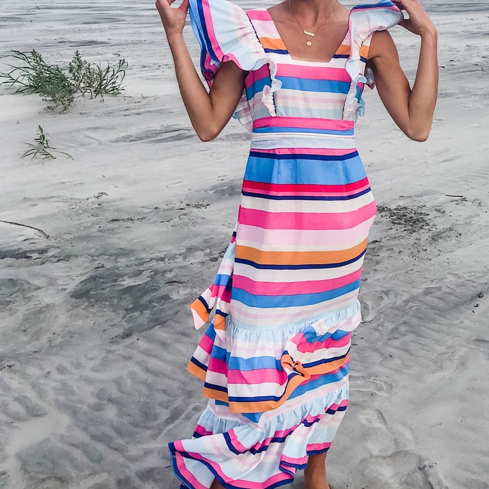 Anthropologie stripped dress